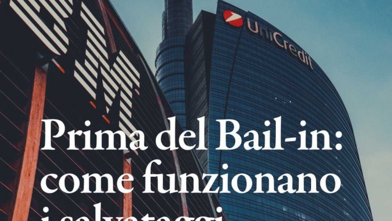 Come funziona il salvataggio di una banca prima del bail-in